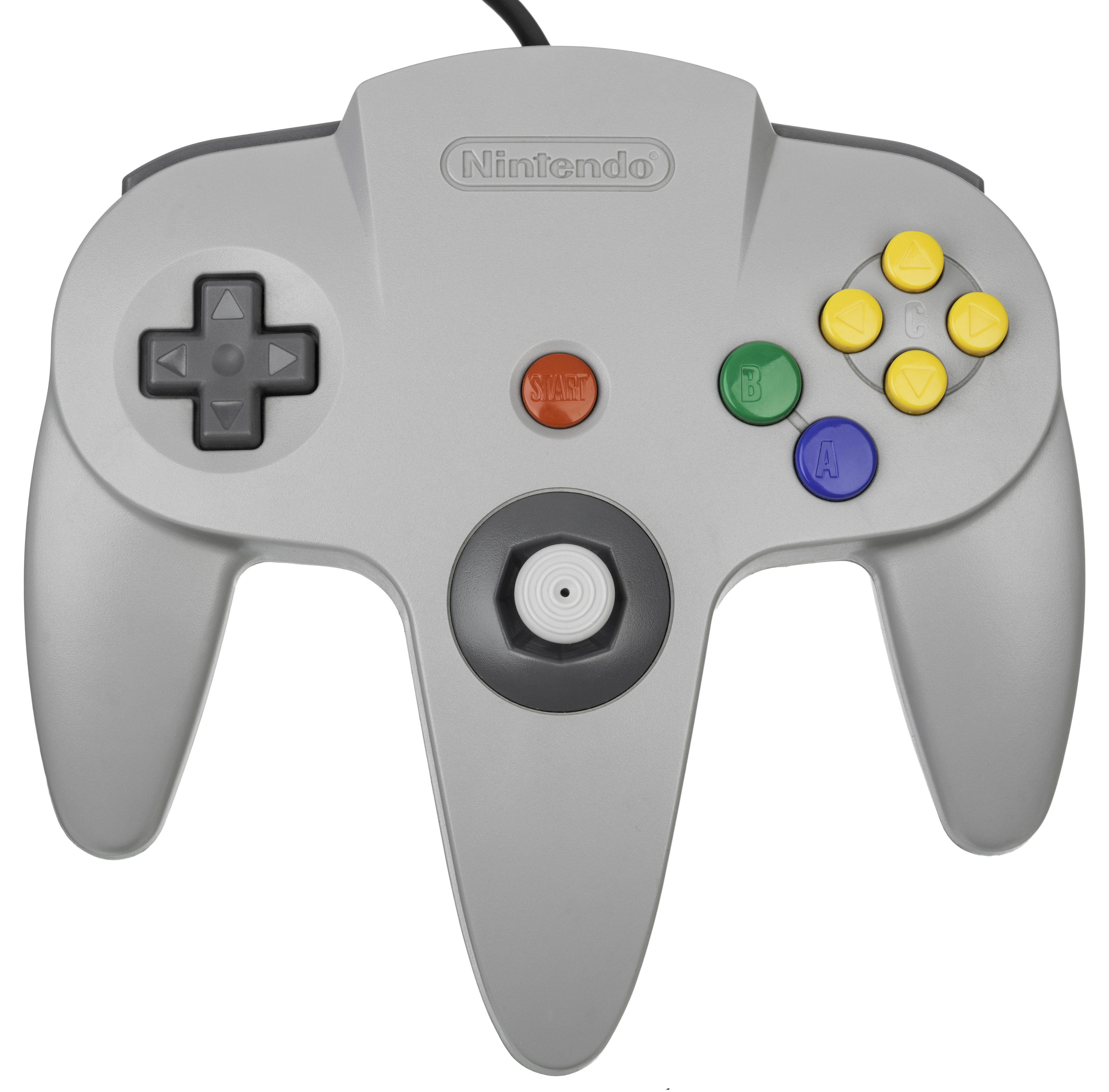 Gray Nintendo 64 controller